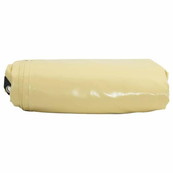 Plane 650g / m² Beige 5 x 7 m Canvas mit PVC-Beschichtung