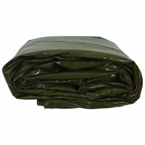 Plane 650g / m² Olive Grün 1,5 x 2 m Canvas mit PVC-Beschichtung