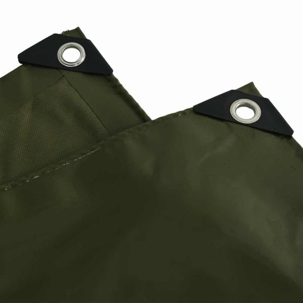Plane 650g / m² Olive Grün 1,5 x 2 m Canvas mit PVC-Beschichtung