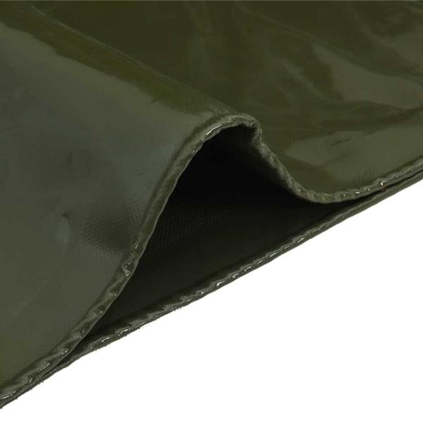 Plane 650g / m² Olive Grün 1,5 x 2 m Canvas mit PVC-Beschichtung