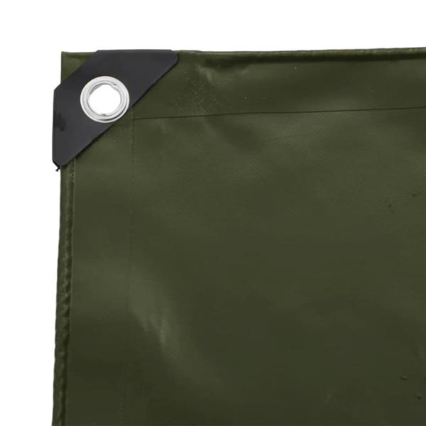 Plane 650g / m² Olive Grün 1,5 x 2 m Canvas mit PVC-Beschichtung
