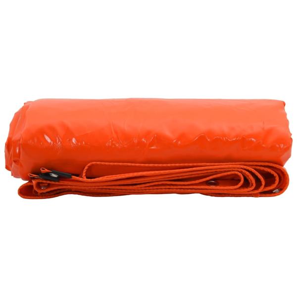 Plane 650g / m² Orange 5 x 8 m Canvas mit PVC-Beschichtung