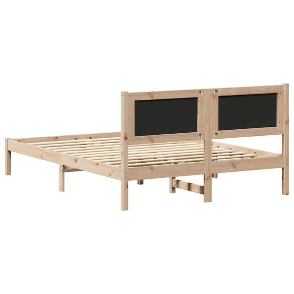 Bettgestell mit gepolstertem Kopfteil Hellgrau 135 x 190 cm