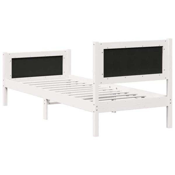 Bettgestell mit Kopfteil Hellgrau 80 x 200 cm Stoff