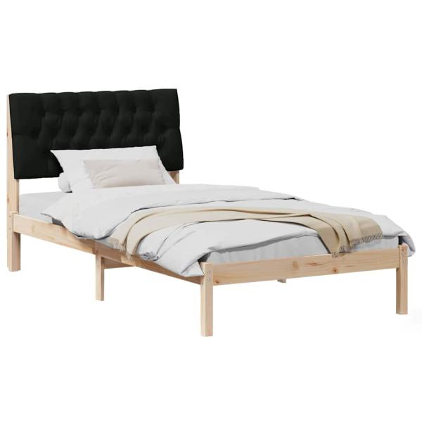 Bettgestell mit gepolstertem Kopfteil Braun 100 x 200 cm