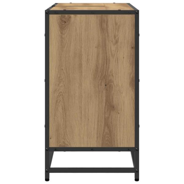 Badezimmer Waschbecken Schrank Artisan-Eiche 65 x 33 x 60 cm
