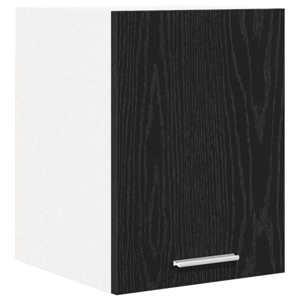 Hängeschrank Riga Schwarze Eiche und Weiß 30 x 31 x 40 cm