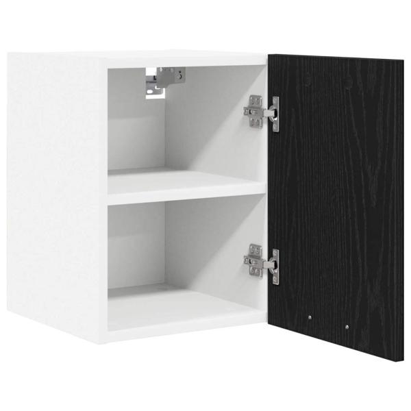 Hängeschrank Riga 2 pcs Schwarze Eiche und Weiß 30 x 31 x 40 cm