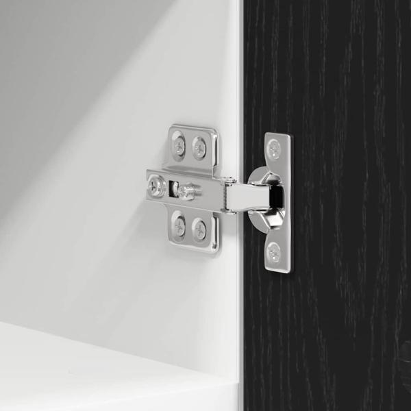 Hängeschrank Riga 2 pcs Schwarze Eiche und Weiß 30 x 31 x 40 cm