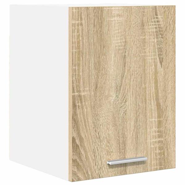 Hängeschrank mit Tür Riga Sonoma-Eiche und Weiß 30 x 31 x 40 cm