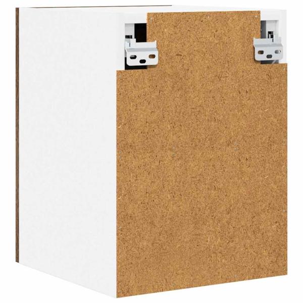 Hängeschrank mit Regal Riga 2 pcs Geräucherte Eiche und Weiß