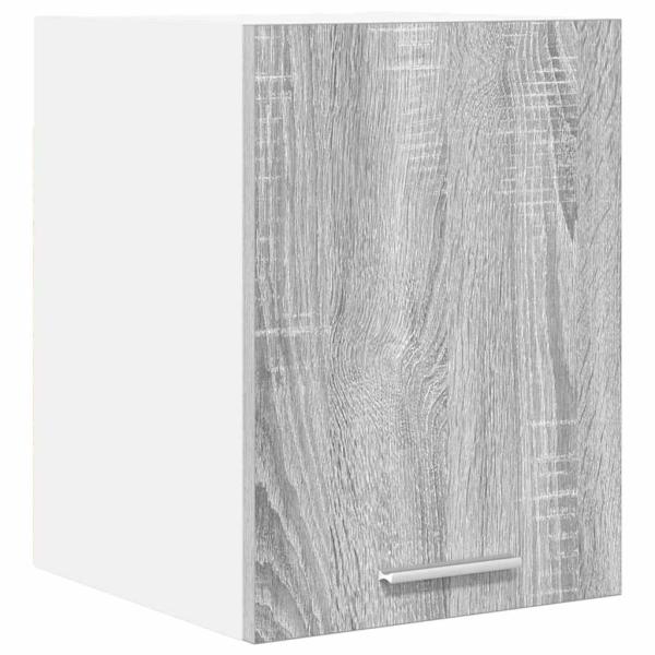 Hängeschrank mit Tür Riga Grau Sonoma und Weiß 30 x 31 x 40 cm