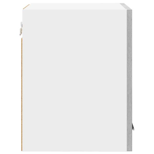 Hängeschrank mit Tür Riga Grau Sonoma und Weiß 30 x 31 x 40 cm