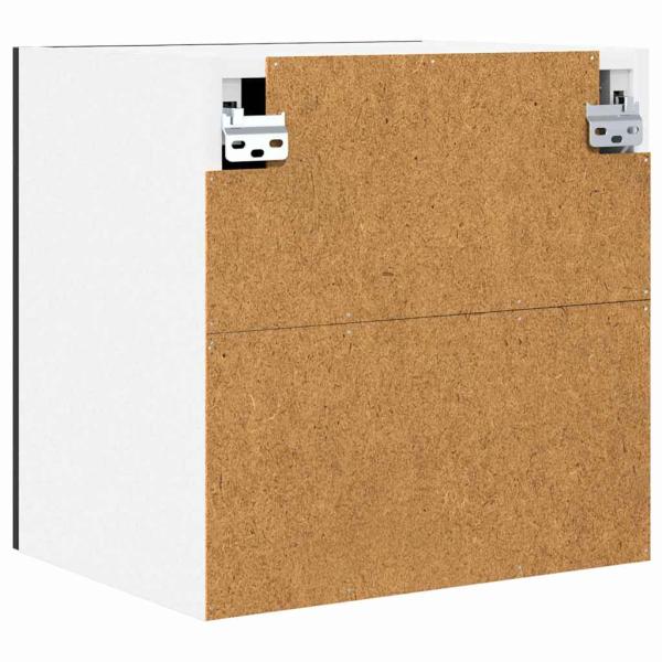 Hängeschrank Riga 2 pcs Schwarze Eiche und Weiß 40 x 31 x 40 cm