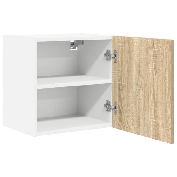 Hängeschrank Riga 2 pcs Sonoma-Eiche und Weiß 40 x 31 x 40 cm