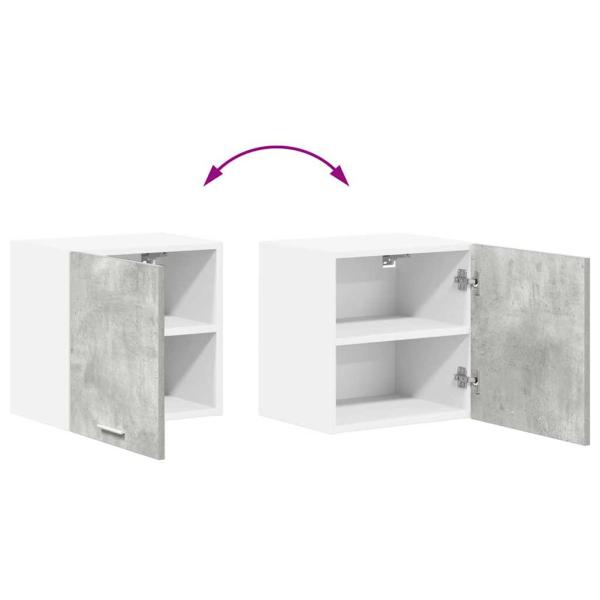 Hängeschrank Riga 2 pcs Betongrau und Weiß 40 x 31 x 40 cm