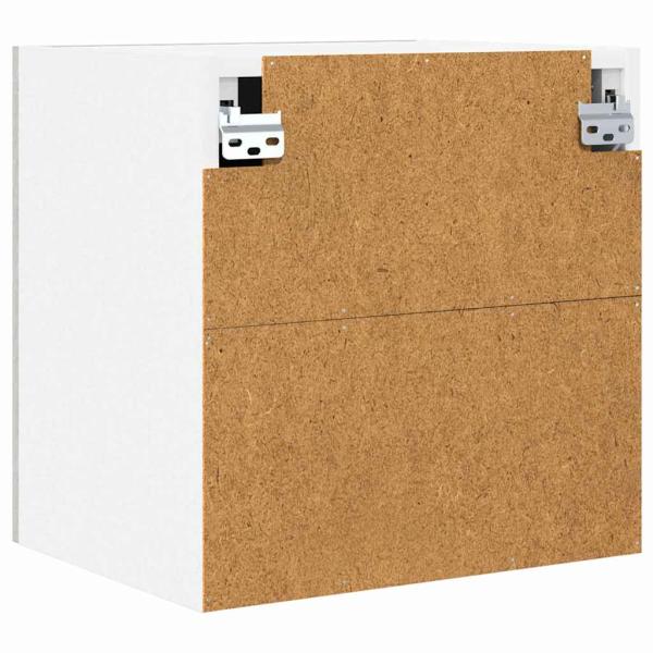 Hängeschrank Riga 2 pcs Betongrau und Weiß 40 x 31 x 40 cm
