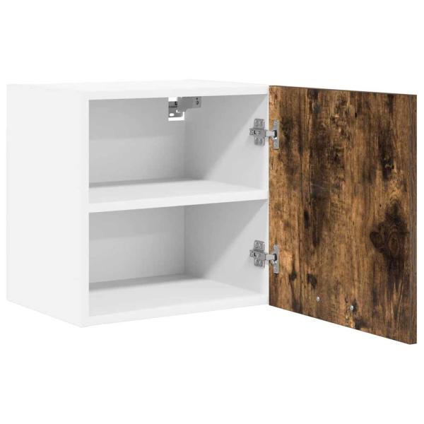 Hängeschrank Riga Geräucherte Eiche und Weiß 40 x 31 x 40 cm