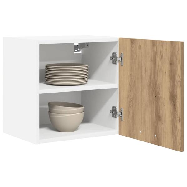 Hängeschrank Riga Artisan-Eiche und Weiß 40 x 31 x 40 cm