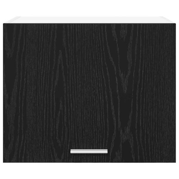 Hängeschrank Riga Schwarze Eiche und Weiß 50 x 31 x 40 cm