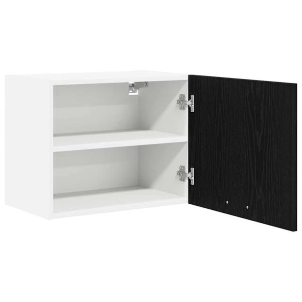 Hängeschrank Riga 2 pcs Schwarze Eiche und Weiß 50 x 31 x 40 cm