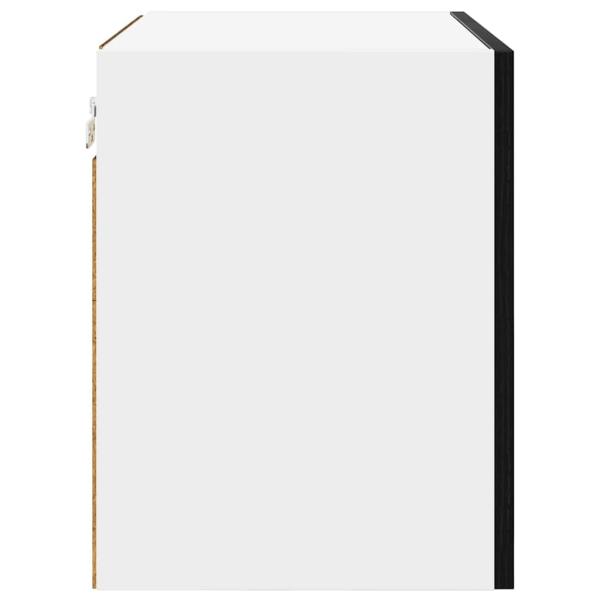Hängeschrank Riga 2 pcs Schwarze Eiche und Weiß 50 x 31 x 40 cm
