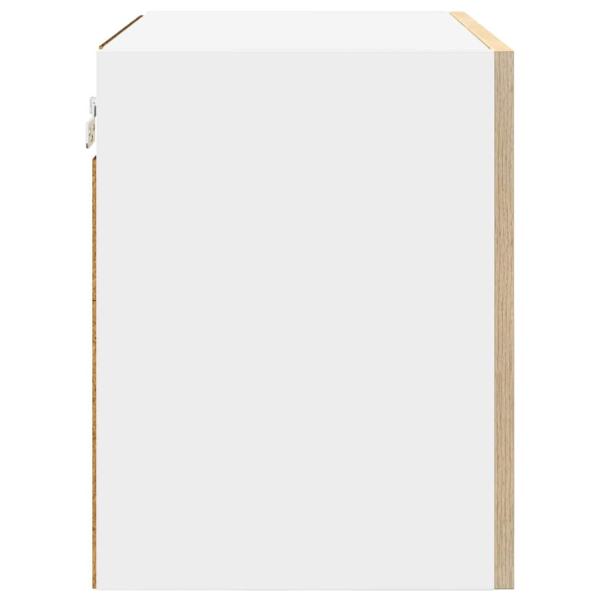 Hängeschrank Riga 2 pcs Sonoma-Eiche und Weiß 50 x 31 x 40 cm