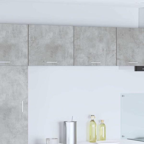 ARDEBO.de - Hängeschrank Riga 2 pcs Betongrau und Weiß 50 x 31 x 40 cm