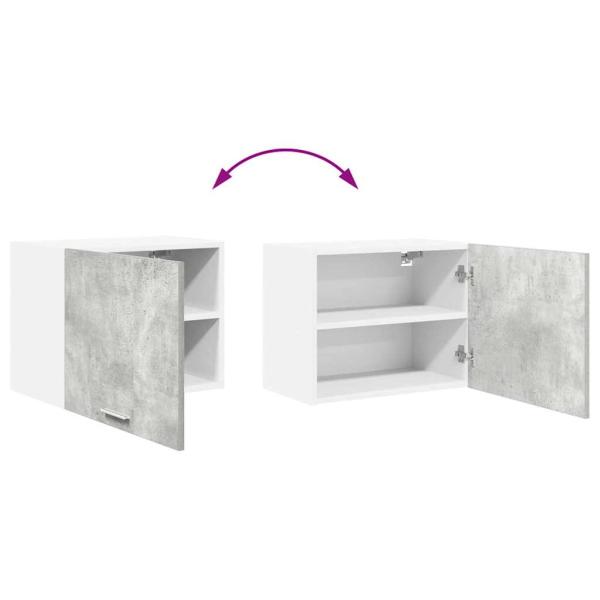 Hängeschrank Riga 2 pcs Betongrau und Weiß 50 x 31 x 40 cm