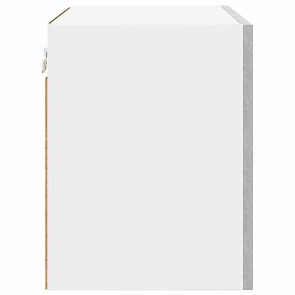 Hängeschrank Riga 2 pcs Betongrau und Weiß 50 x 31 x 40 cm