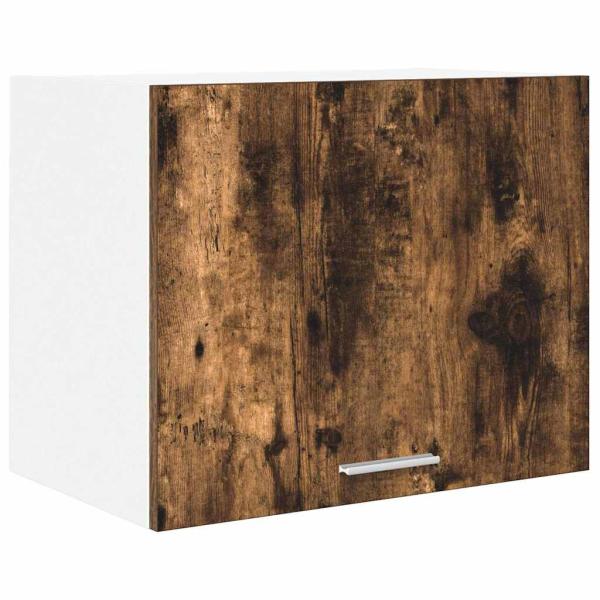 Hängeschrank mit Regal Riga 2 pcs Geräucherte Eiche und Weiß