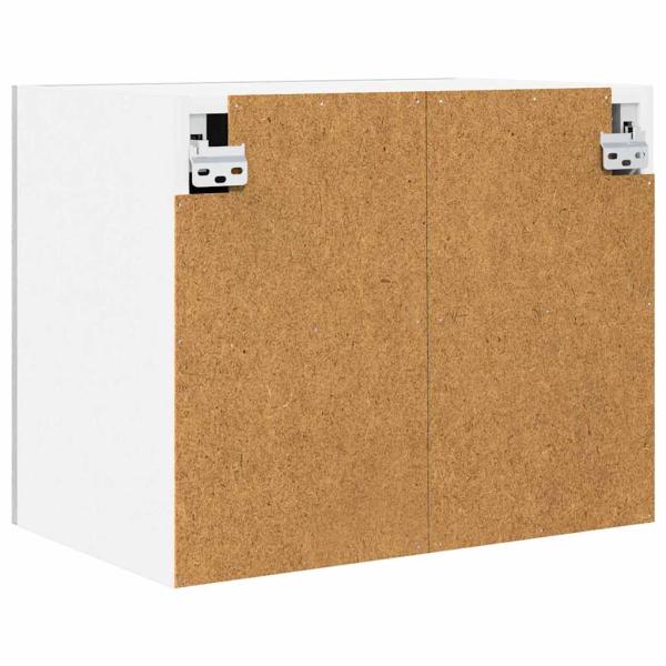 ARDEBO.de - Hängeschrank mit Tür Riga Grau Sonoma und Weiß 50 x 31 x 40 cm