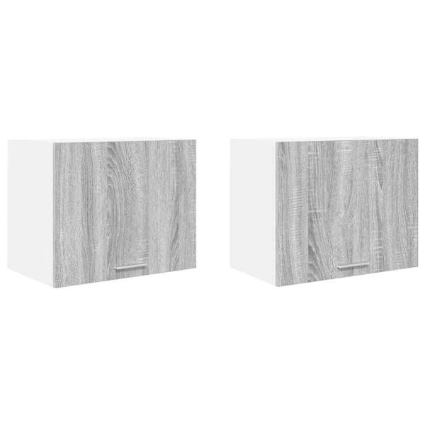 Hängeschrank Riga 2 pcs Grau Sonoma und Weiß 50 x 31 x 40 cm