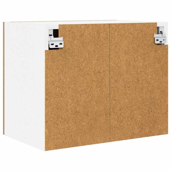 Hängeschrank Riga 2 pcs Artisan-Eiche und Weiß 50 x 31 x 40 cm