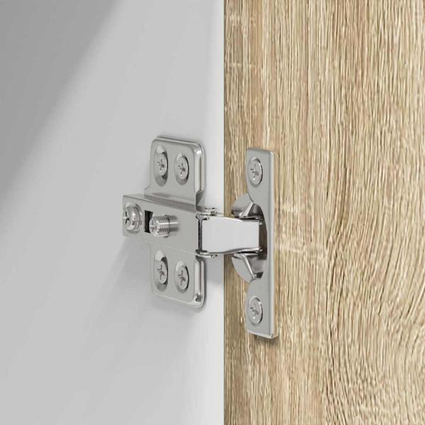 Hängeschrank Riga 2 pcs Sonoma-Eiche und Weiß 60 x 31 x 40 cm