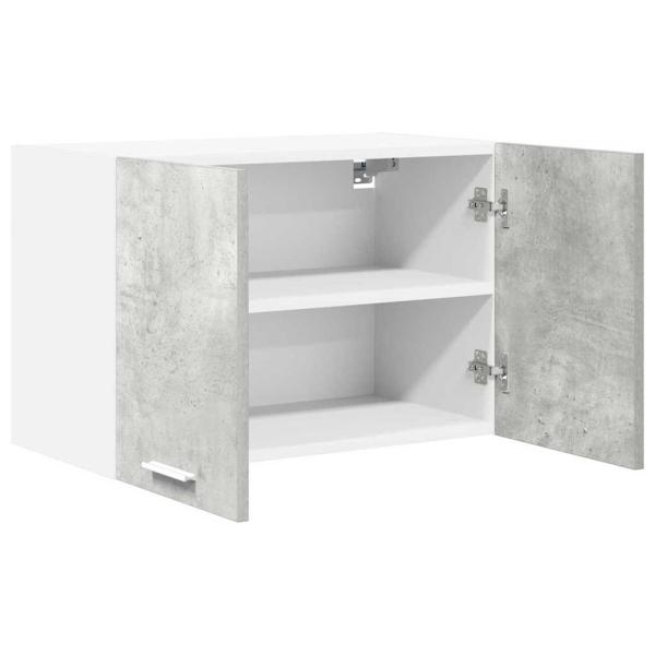 Hängeschrank Riga 2 pcs Betongrau und Weiß 60 x 31 x 40 cm