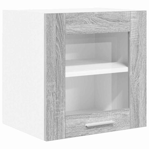 Hängeschrank mit Regal Riga 2 pcs Graues Sonoma 40 x 31 x 40 cm