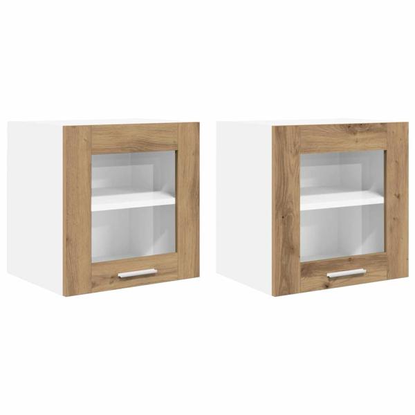 Hängeschrank mit Regal Riga 2 pcs Artisan-Eiche 40 x 31 x 40 cm