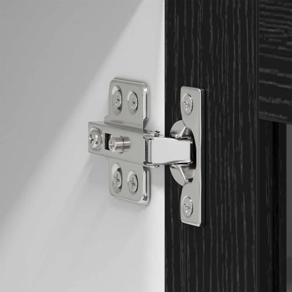 Hängeschrank mit Tür Riga Schwarz Eichen-Optik 60 x 31 x 40 cm