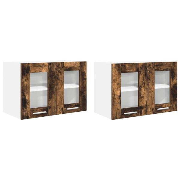 Hängeschrank Riga 2 pcs Geräucherte Eiche 60 x 31 x 40 cm