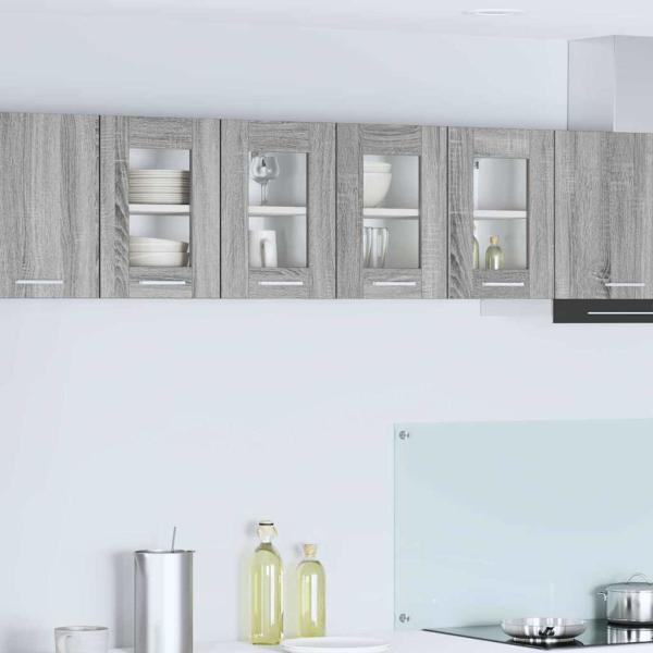 ARDEBO.de - Hängeschrank Riga Graues Sonoma 60 x 31 x 40 cm Holzwerkstoff