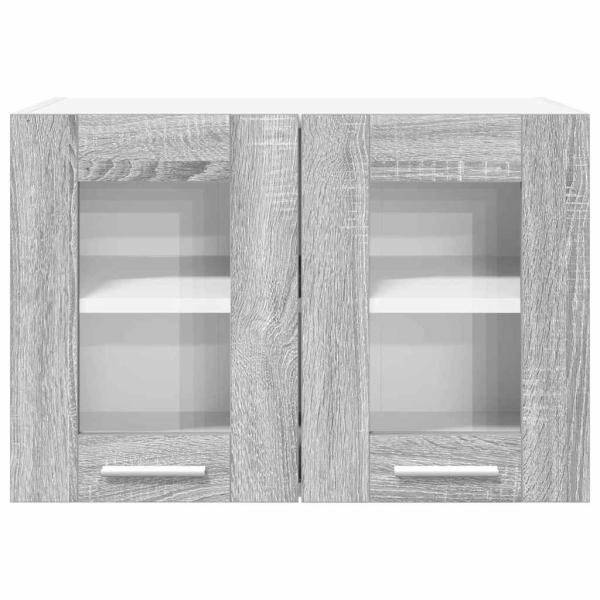 Hängeschrank mit Regal Riga 2 pcs Graues Sonoma 60 x 31 x 40 cm