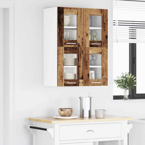 Hängeschrank Riga 2 pcs Altholz 60 x 31 x 40 cm Holzwerkstoff