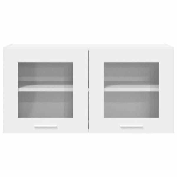 Hängeschrank mit Regal Riga Weiß 80 x 31 x 40 cm Holzwerkstoff