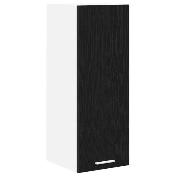 Hängeschrank Riga 2 pcs Schwarze Eiche und Weiß 30 x 31 x 80 cm
