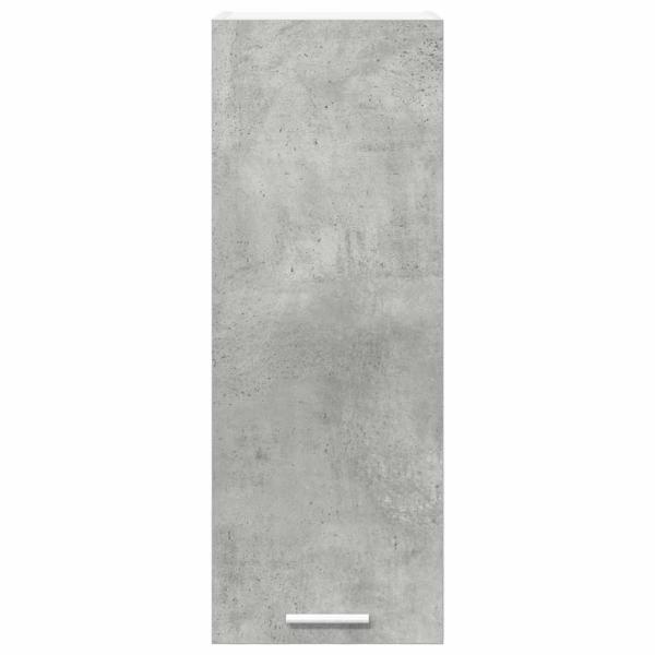 Hängeschrank mit Regal Riga Betongrau und Weiß 30 x 31 x 80 cm