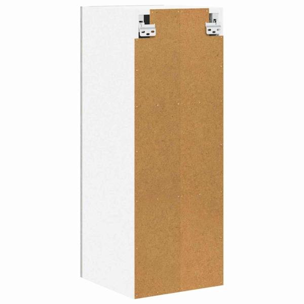 Hängeschrank mit Regal Riga Betongrau und Weiß 30 x 31 x 80 cm