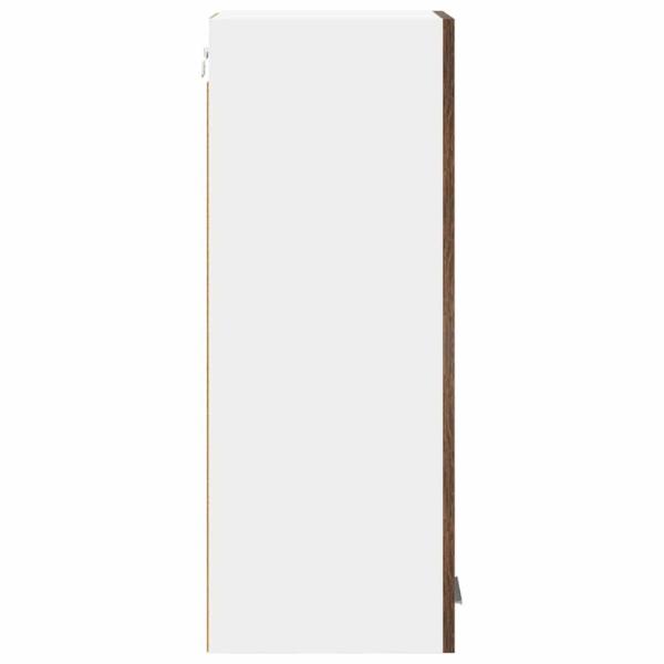 Hängeschrank mit Regal Riga 2 pcs Geräucherte Eiche und Weiß