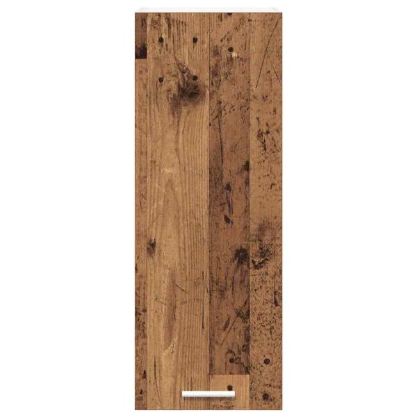 Hängeschrank Riga 2 pcs Altes Holz und Weiß 30 x 31 x 80 cm