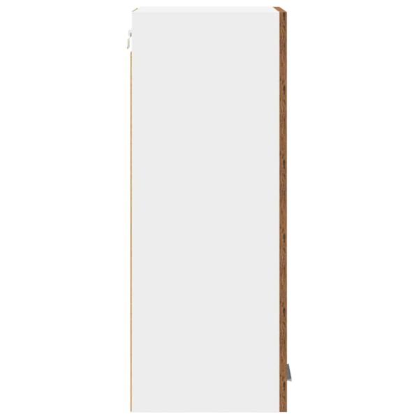 Hängeschrank Riga 2 pcs Altes Holz und Weiß 30 x 31 x 80 cm